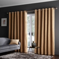 Studio G Lucca Ochre Eyelet Curtains and Cushion
